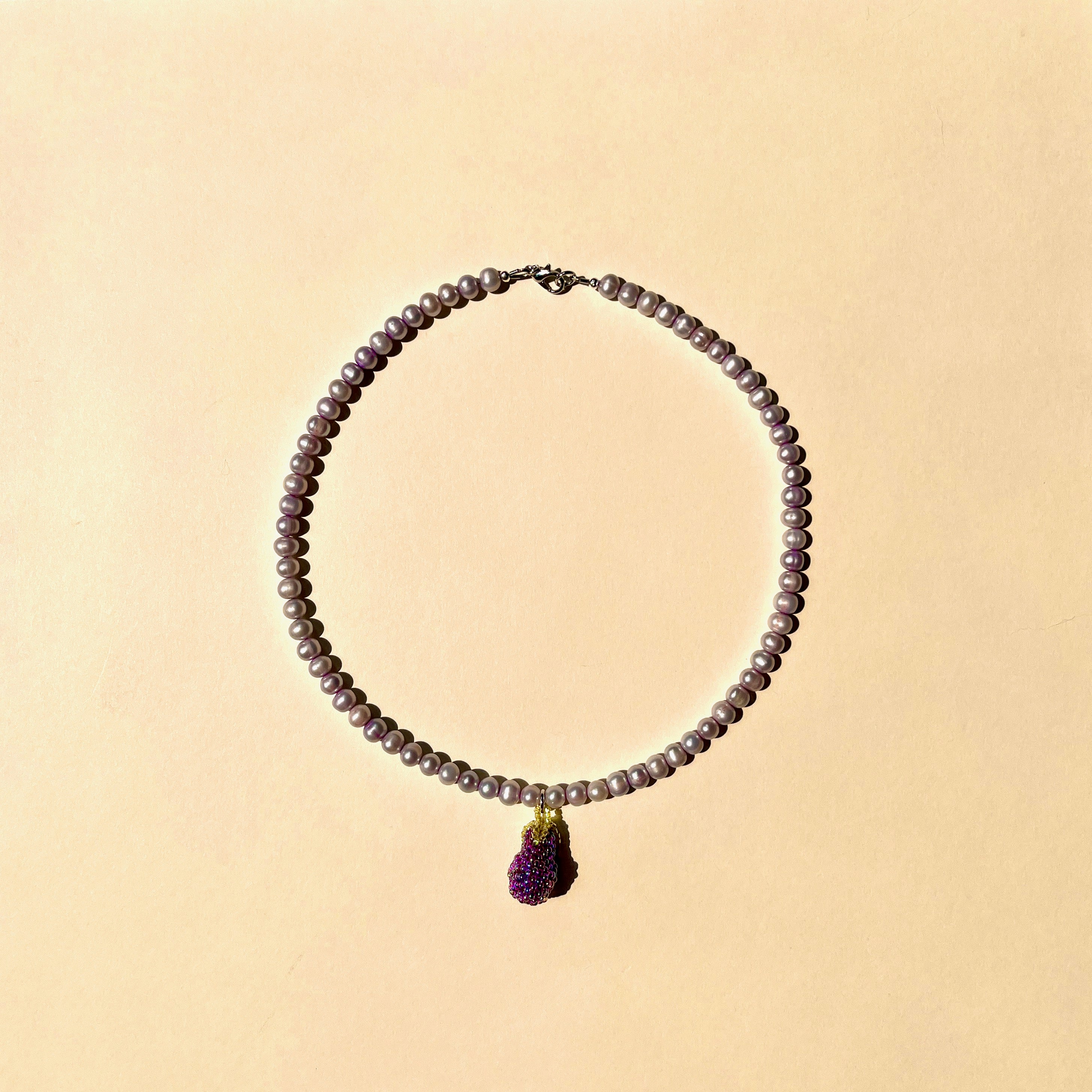 EGGPLANT NECKLACE