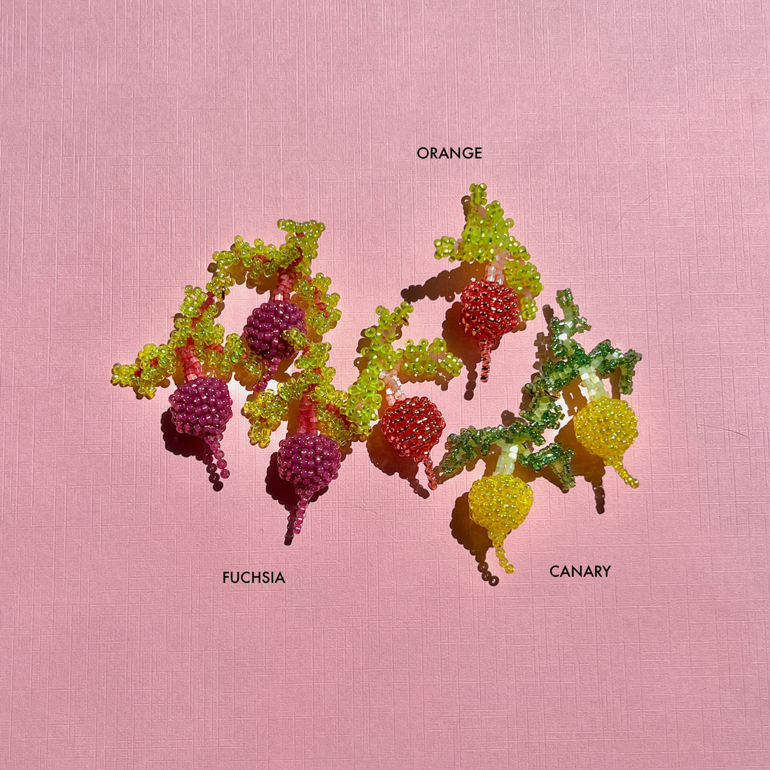 RAINBOW BEET EARRINGS
