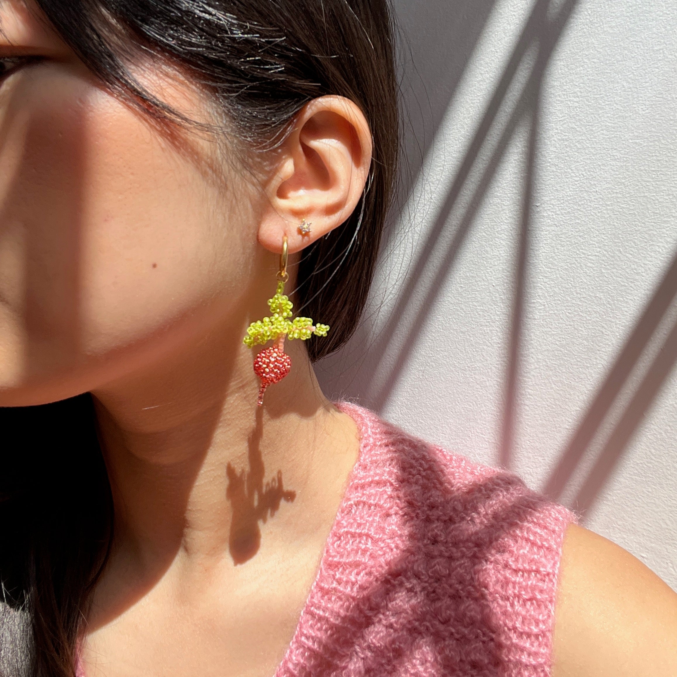 RAINBOW BEET EARRINGS