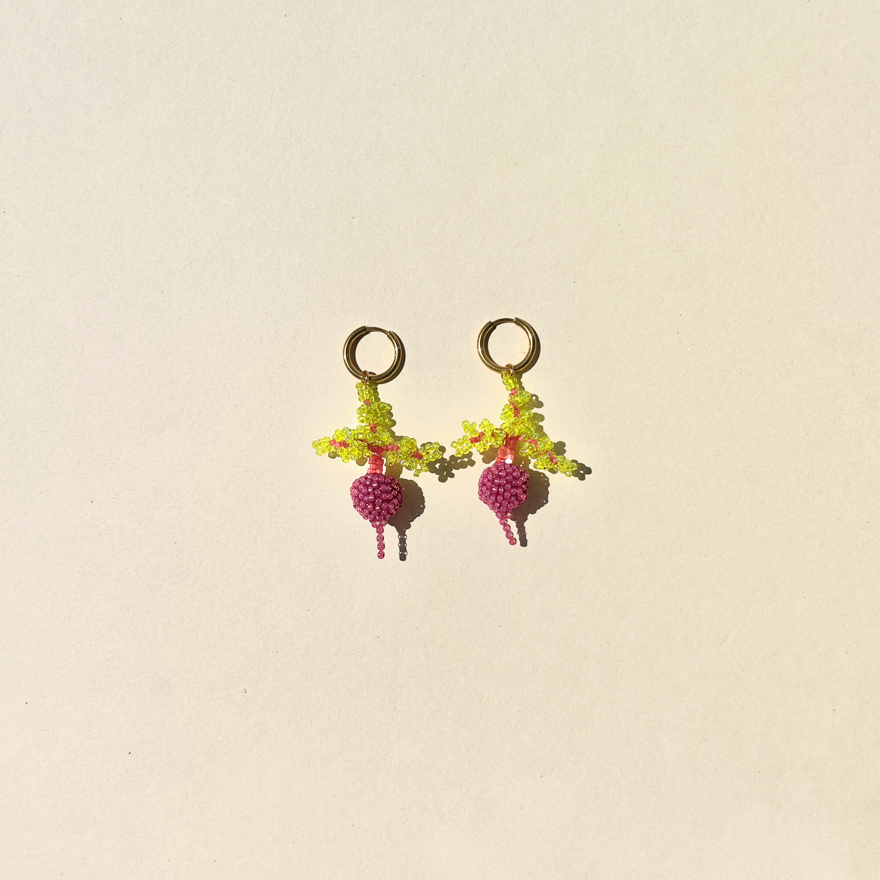 RAINBOW BEET EARRINGS