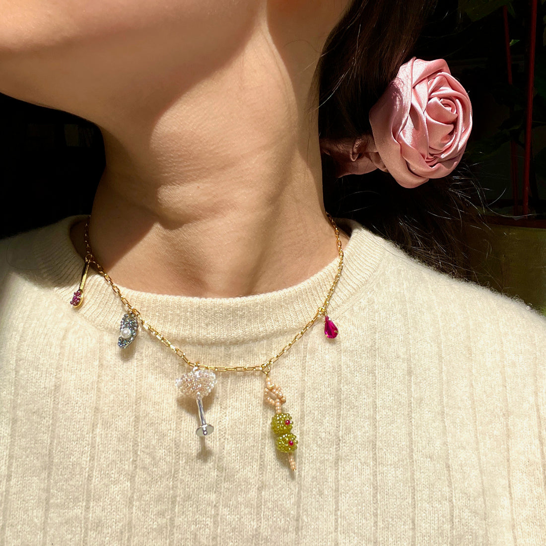 COCKTAIL CHARM NECKLACE