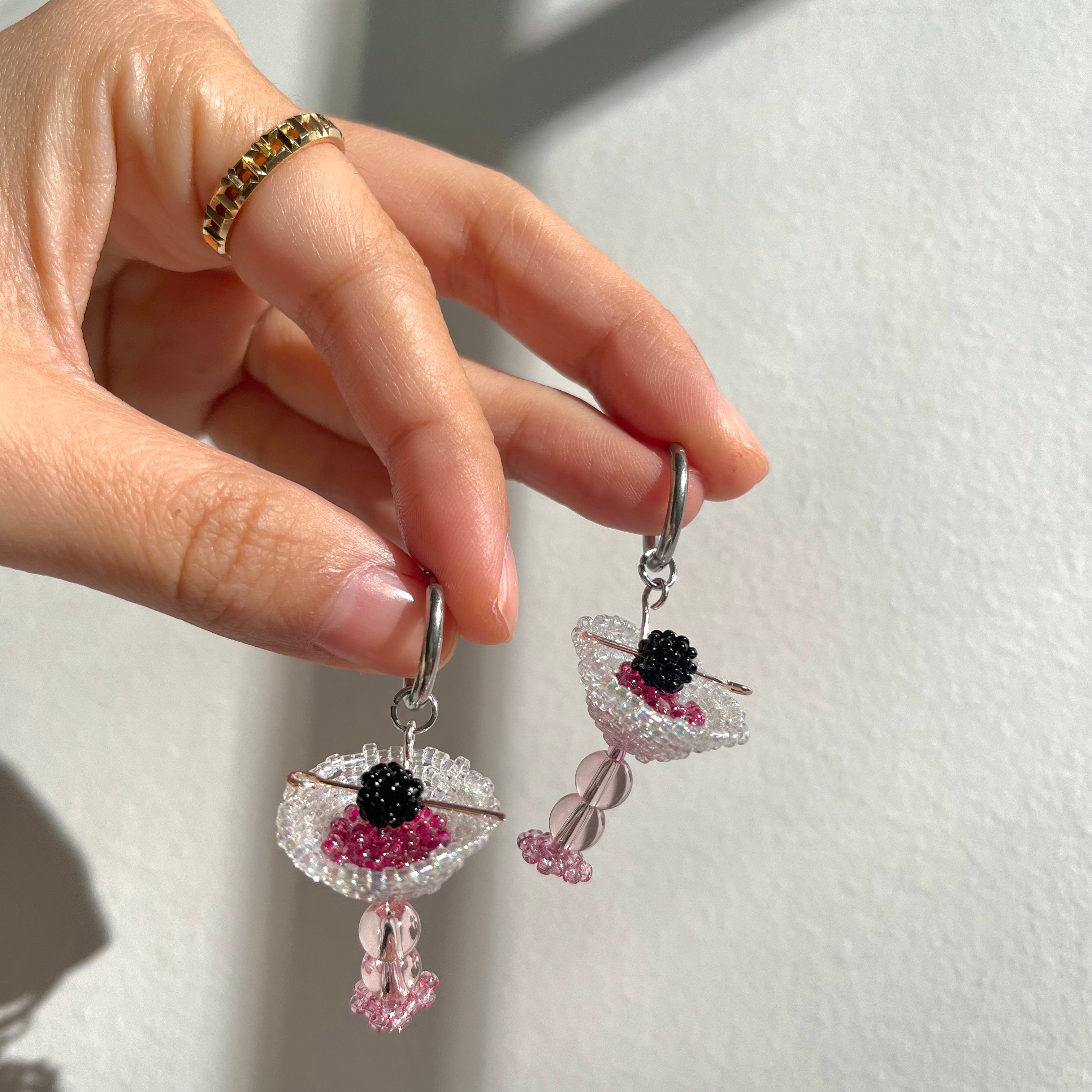 BLACKBERRY COSMO EARRINGS