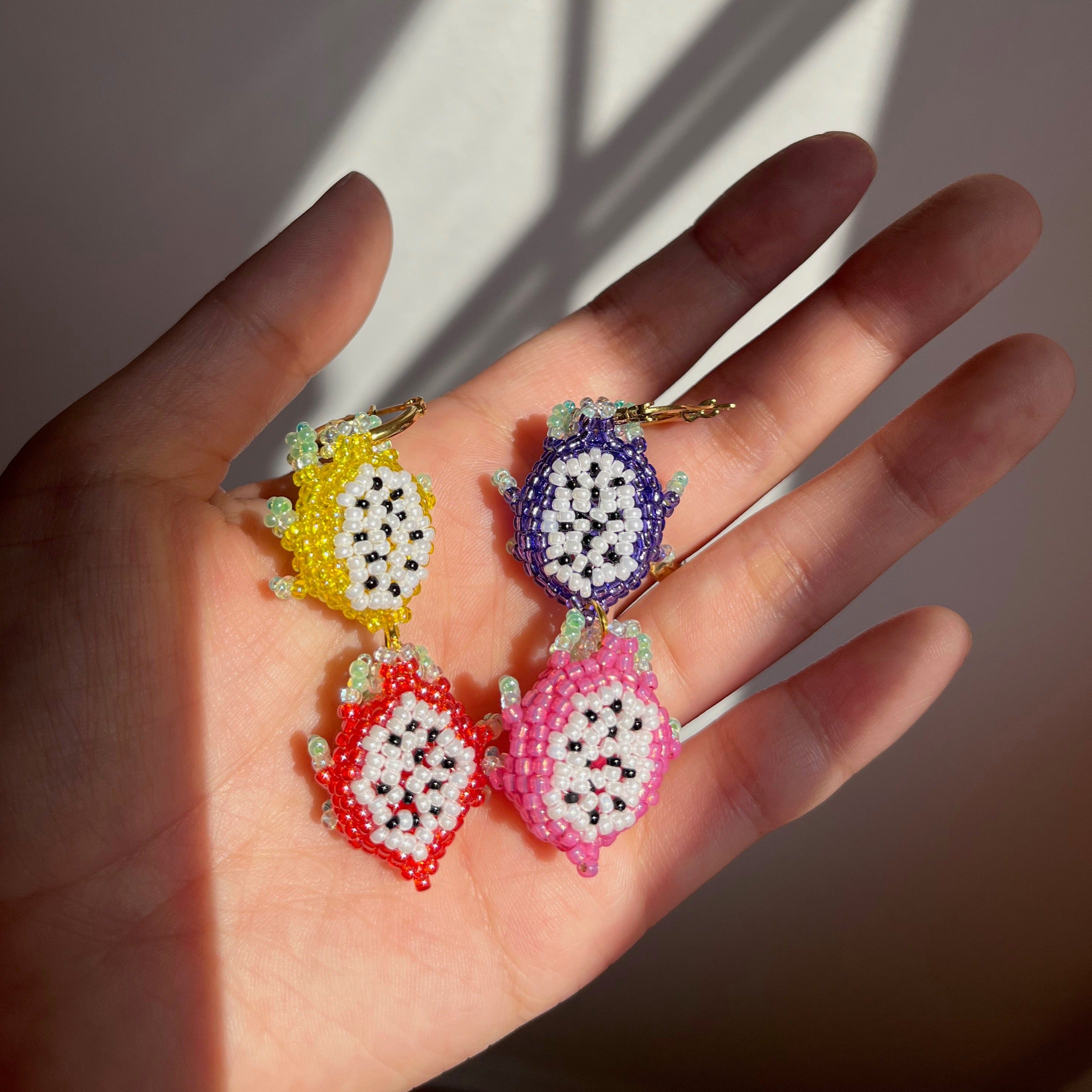 DRAGONFRUIT EARRINGS 2.0
