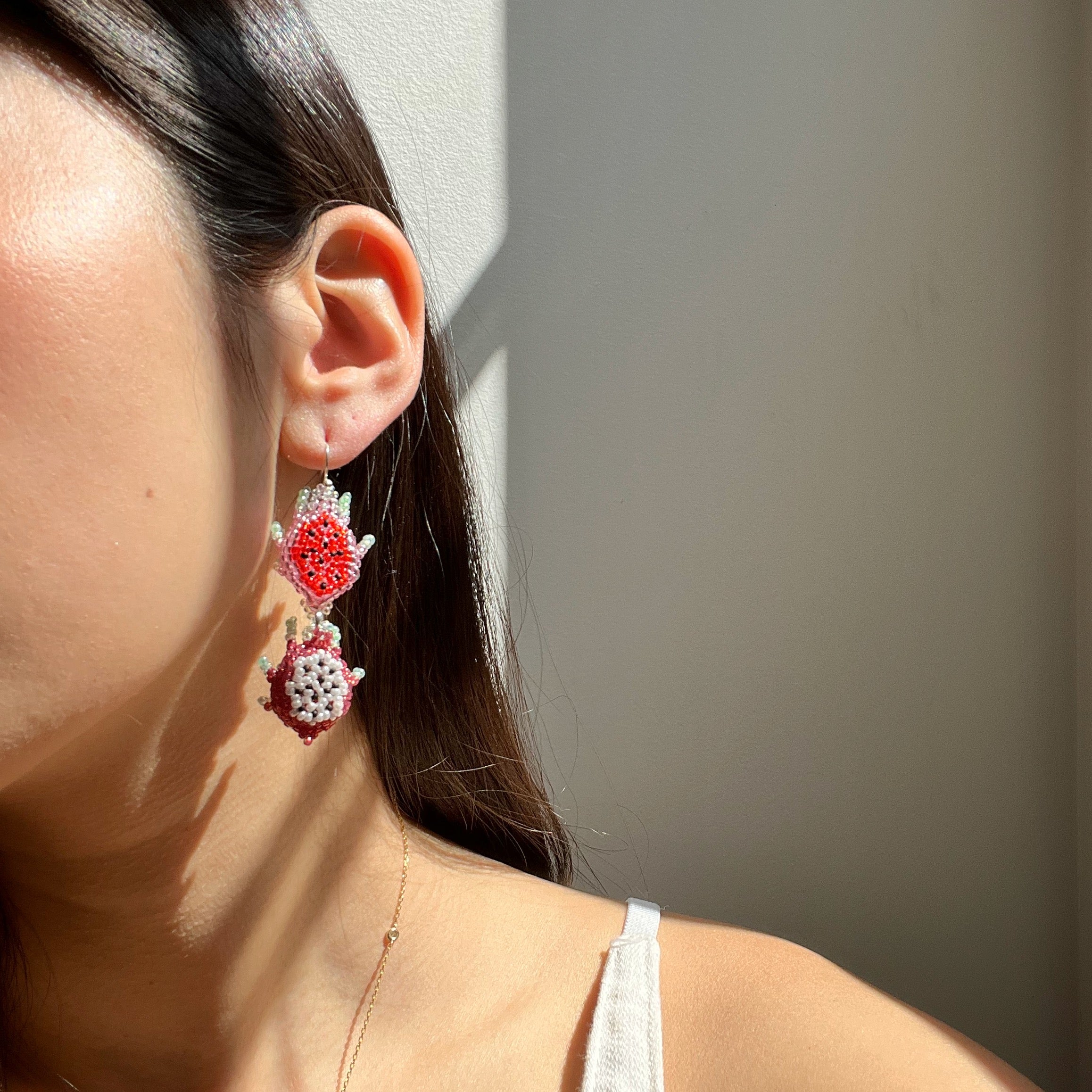 DRAGONFRUIT EARRINGS 2.0