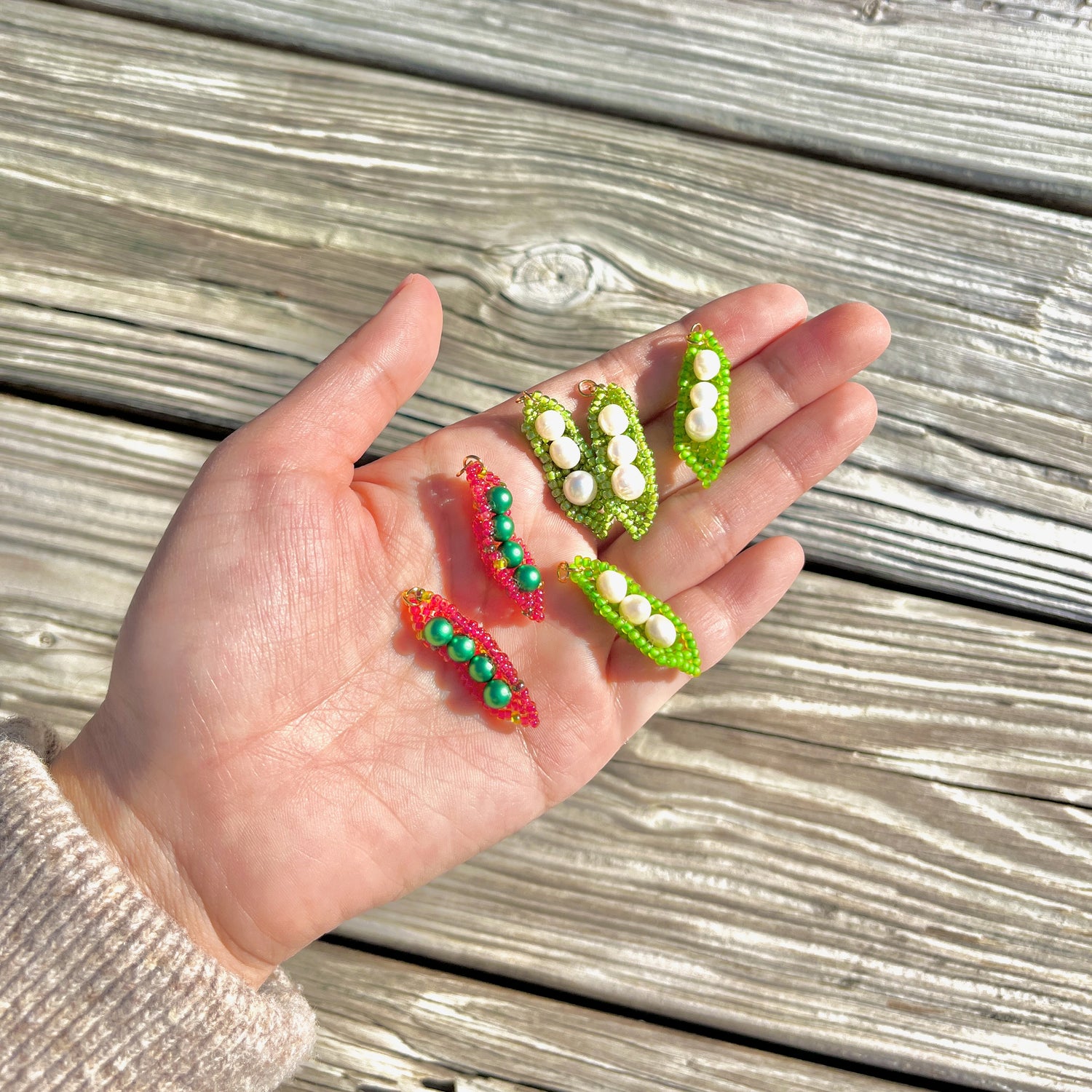 CRANBERRY BEAN EARRINGS