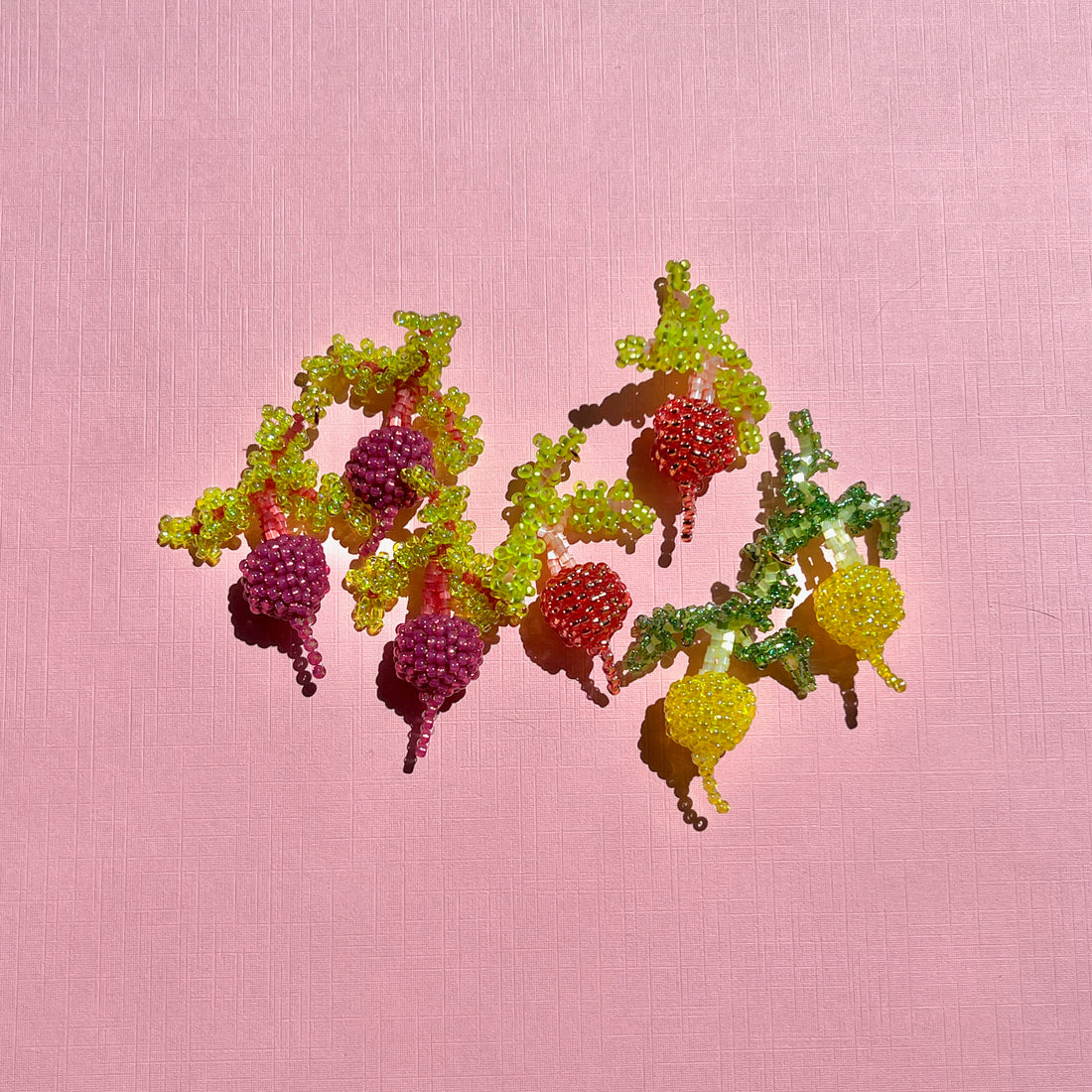 RAINBOW BEET EARRINGS