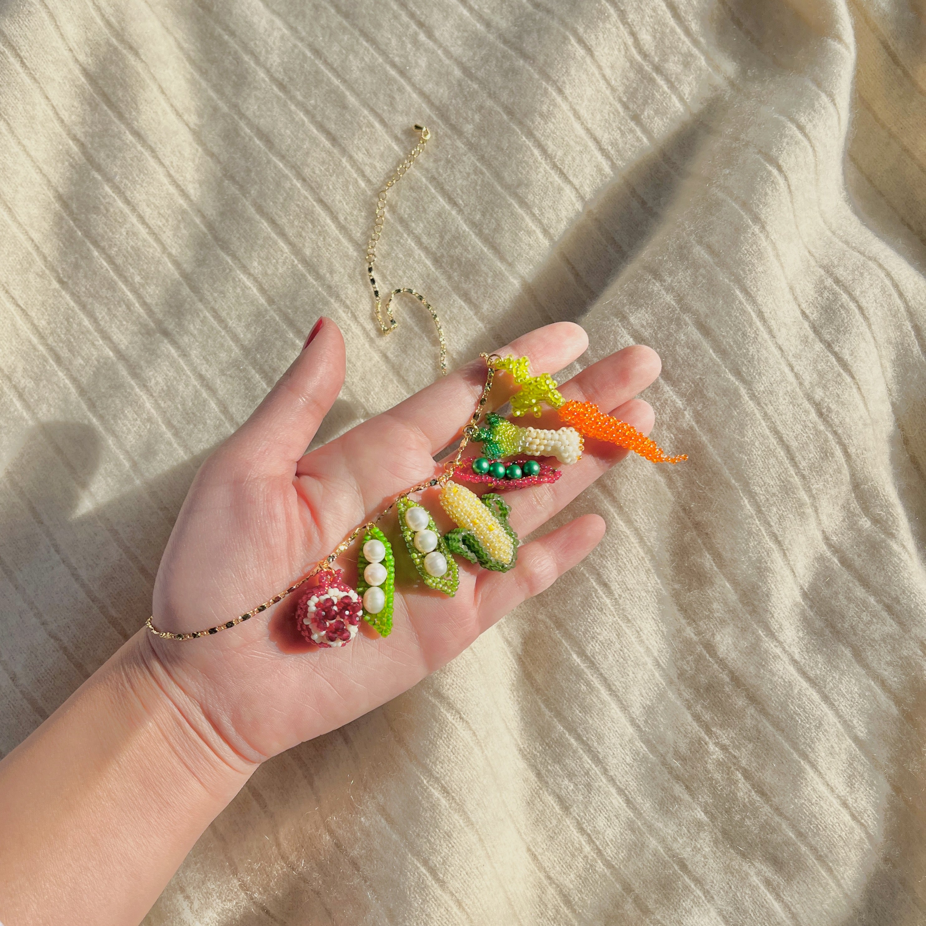 FALL PRODUCE NECKLACES