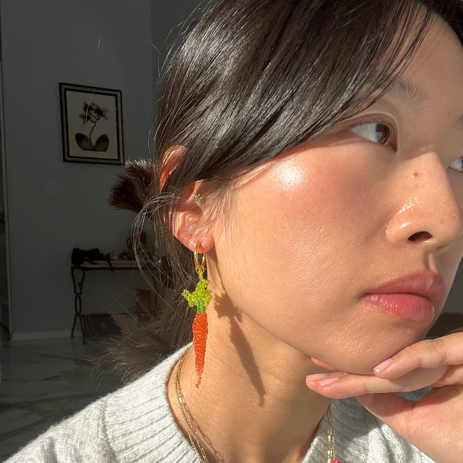 RAINBOW CARROT EARRINGS