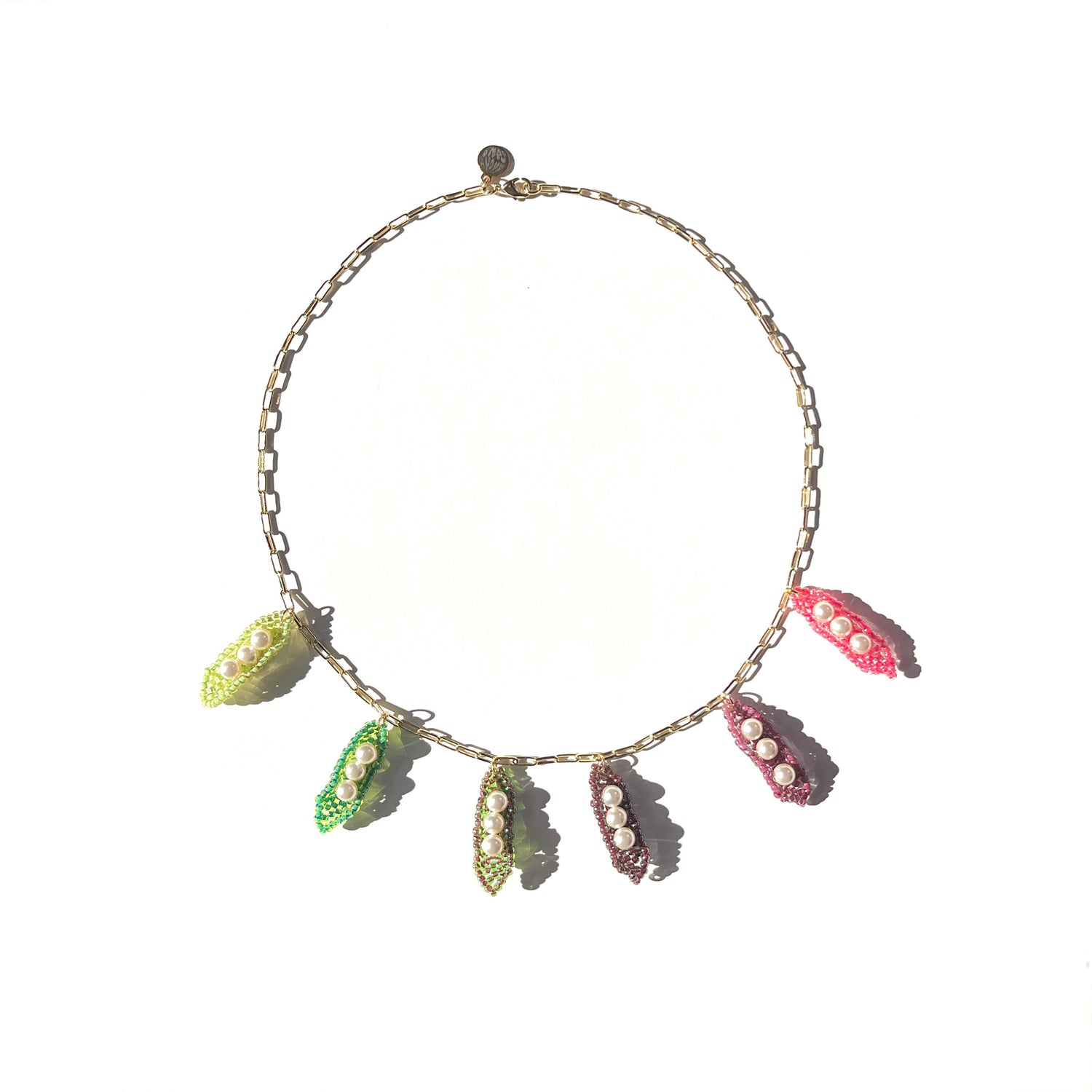 PEA POD CHARM NECKLACE