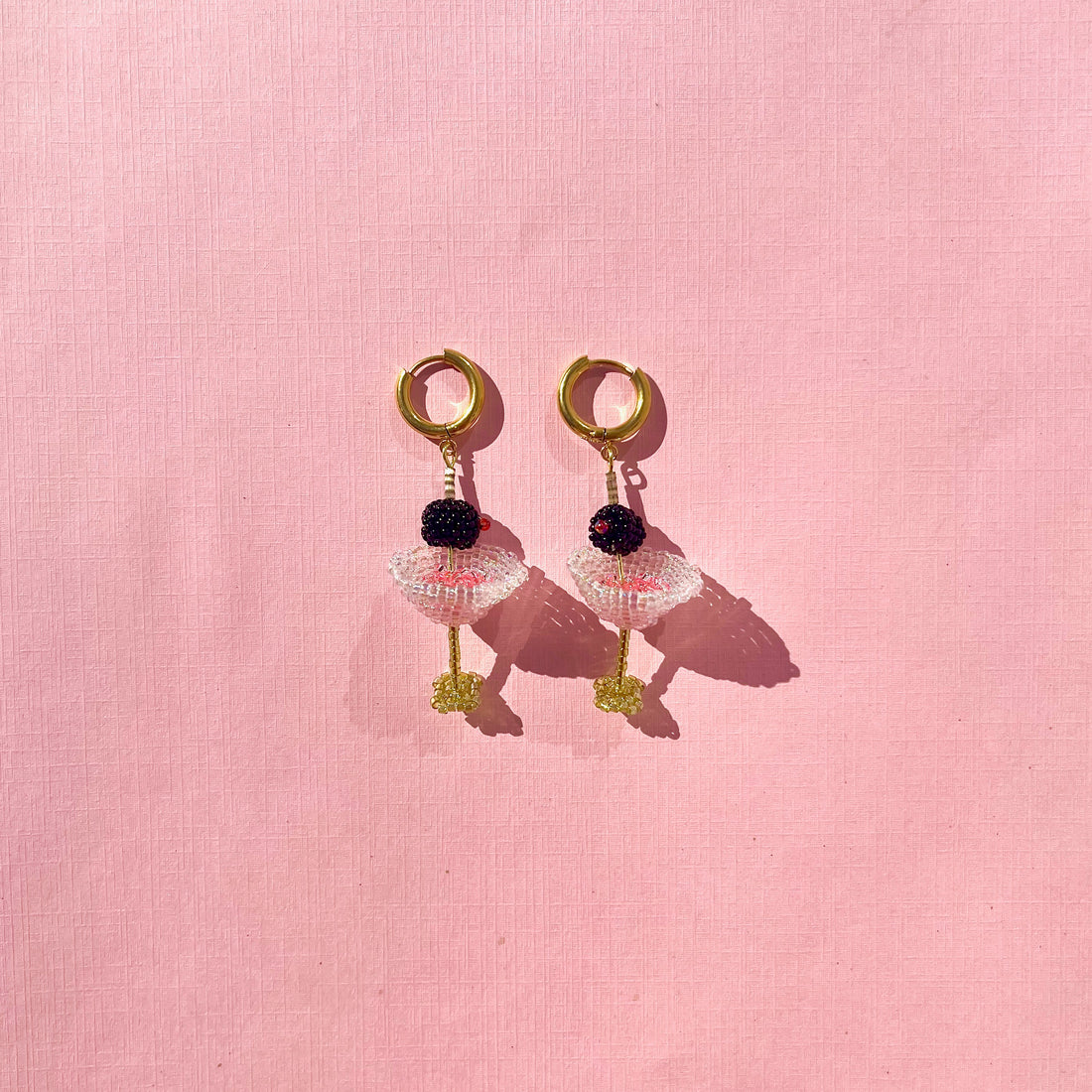 BLACK OLIVE MARTINI EARRINGS